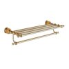 HIGOH Towel Racks, Bathroom Towel Rack Wall Mounted Towel Holder,Perforated Towel Rack,Bathroom Bathroom Rack,Coppernium-Plated Rack Hanging Towe