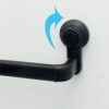 RAKUTE Bathroom, Wall Mounted Towel Rack, Adjustable Suction Cup Abs Material Towel Holder Towel Rail Bar for Bathroom Kitchen Single-Layer Minim