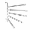 Swivel Towel Rail, 2PCS Folding Towel Holder 5-Arm Towel Rack Wall Mounted Stainless steel Towel Hanger Towel Storage Rack Towel Rails for Bathro