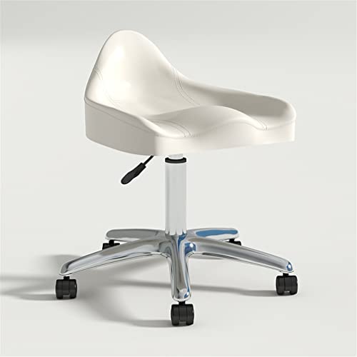 AANAN Stools,Ergonomic Rolling Stool Beauty Stool, Height Adjustable Swivel Stool on Wheels, Heavy Duty Stool for Salon, Massage, Bar, Office,Cli