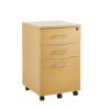 MMT Furniture Designs Ltd Under Desk 3 Drawer Pedestal, Wood, White