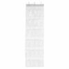 24-pair Over-the-door Medium-size Shoe Organizer, Shoes Storage Hanger Hanging Shelf with Heavy Duty Metal Holder Hooks Large Fabric Pockets Rack