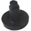 10 pcs - 3/4" Flat Stem Bumper Glide Patio Outdoor Furniture Chair 1/4" (Black 727)