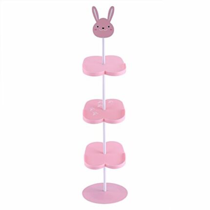 4 Tier Cute Shoe Rack for Kid's Shoes, 26.4inch, Baby Shoe Rack, Save Home Space, Storage Organizer Boys Girls, Cute Shapes of Rabbit/Panda, Soli
