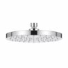 KES Rainfall Shower Head 8-Inch Rain Shower Head Overhead Replacement, Fixed Shower Head Adjustable with Swivel Ball Round Chrome, J201