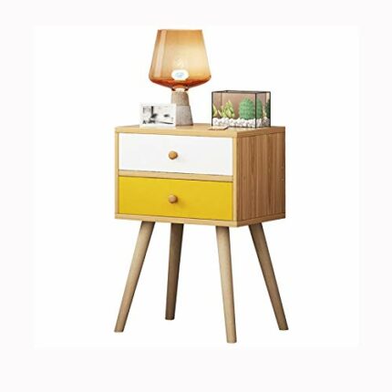 N/A Nordic Bedside Table 2 Drawer Bedside Table, Bedroom Furniture Storage Storage Bedside Table