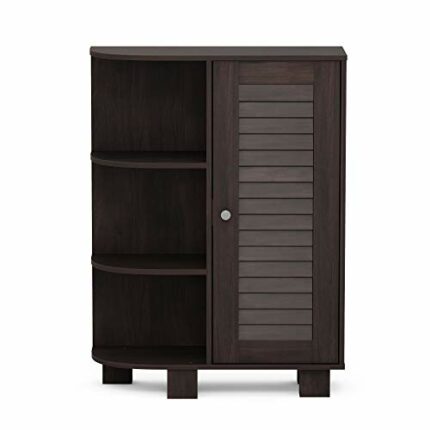 FURINNO Standing Cabinet, Wood, Espresso, one size
