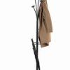 Alba Festival Hat and Coat Stand Tubular Steel with Umbrella Holder and 5 Pegs Black Ref PMFESTY N