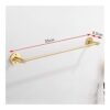 HIGOH Towel Racks, Towel Rail for Bathroom,Single Towel Bar,Brass Towel Holder Rack,Toilet Wall Mounted Hand Towel Holder Hanging Holder,Decorati