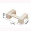 HLONGG Squatting Toilet Stool, Wood Bathroom Step Stool Squat with Anti Slip Layer, Adults And Elders, Potty Training for Adult, Portable, Sturdy