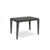 SOLOLED Extending Table from 120 cm to 170 cm Modern Dining Room with an Extension Ceramic Top on Tempered Glass and Metal Legs Width 80 cm for 6