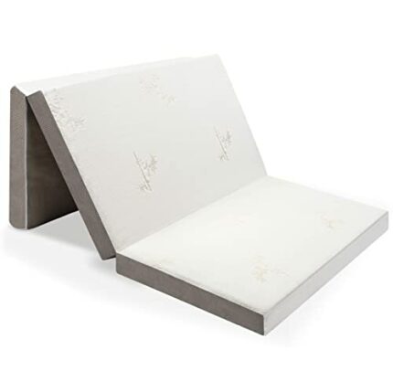 Milliard Premium Floor Futon Mattress, Thick Folding Mattress for Dormitories and Guests, Washable and Non Slip Cover, Support and Presure Relief