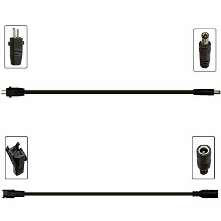 STAIGO DC to Flat-Round Pin Transformer Cable Used for Electric Recliner Lift Chair Sofa Transformer Power Supply Recliner Battery Transform Cabl