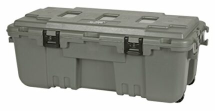 Plano Hinged Sportsman Trunk Green size Large / 102 L: Military-Grade Storage Box with Hinged Lid - Heavy Duty, Large, Camping & Army Storage Tru