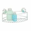 Croydex Rust Free Stick 'N' Lock Plus Large Storage Basket, Metal, Silver