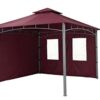 tepro Side Panel Set for Lehua Gazebo and Waya Gazebo Burgundy 2 Side Panels