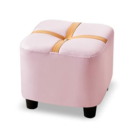 MJWDP Technology cloth, soft bag, small stool, household low stool, shoe changing stool at the entrance, living room, sofa stool (Color : D, Size