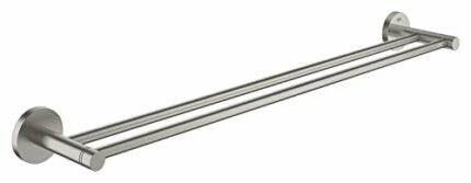 GROHE 40802DC1 | Essentials Double Tower Bar | 600mm | SuperSteel