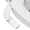 Vantency Ultra-Slim Bidet Attachment for Toilet UK,Non-Electric Cold Water Bidet Toilet with Dual Nozzle,Adjustable Water Pressure,Rear/Feminine