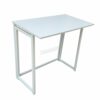 WestWood Foldable Computer Desk Folding Laptop PC Table Home Office Furniture Study Gaming Desktop Workstation WW-CD03 White