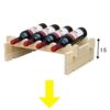 ZYZMH Classical DIY Wooden Wine Bottles Holder Wine Storage Rack Stand Storage Rack Bar Drinking Display Shelf Free Combination