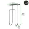 mDesign Towel Rail — Wall-Mounted Storage Solution for Bathroom Accessories — Towel Rack for Storing Face Cloths, Hand Towels, Bath Towels and Mo