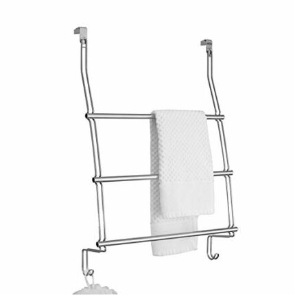 iDesign Classico Over the Shower Door Towel Rack, Chrome