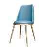 dining chair Kitchen Dining Room Furniture Chairs Water Proof PU Leather Dining Chairs With Metal Legs Soft Cushion Seat And Back For Office Loun