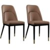 dining chair Kitchen Dining Room Furniture Chairs Faux Matte PU Leather Dining Chairs Set Of 2 Kitchen Living Room Accent Chairs with Upholstered