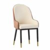 dining chair Kitchen Dining Room Furniture Chairs Dining Chairs Water Proof PU Leather Chair With Metal Legs With Armrests Backrest For Dining An