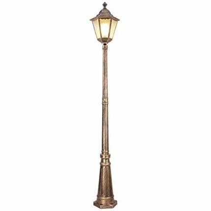 GJCQZQ Exterior Rainproof New European Garden Light Outdoor Waterproof Garden Park Villa Community Street Light Lace Hexagon Garden Lawn Light，Ou