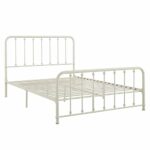 WALNUT Home Montgomery Spindle Metal Platform Full Bed, White