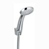 ENKI, Quest, BBT0256, Chrome, Bath Shower Mixer Taps & Shower Attachment, Solid Brass, Easy Clean, Modern Design, Compression Valves, Easy to Ins