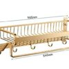 HIGOH Towel Racks,Bathroom Towel Rack Wall Mounted Towel Holder,Bathroom Towel Rack,Double Tier Shower Storage Rack,Wall Mounted Towel Bar,Alumin