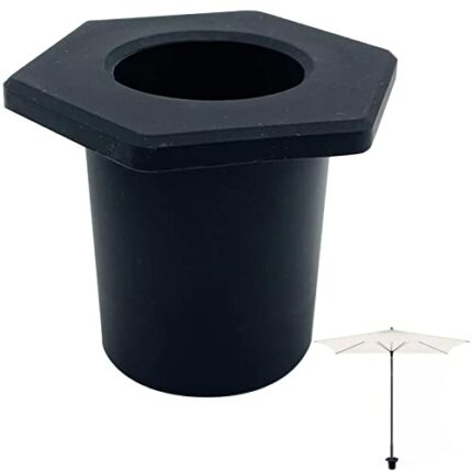Tytlyworth Umbrella Rings for Patio Tables - Hexagonal Umbrella Silicone Hole Stopper, Patio Table Umbrella Hole Insert for Garden Beach Patio Ta