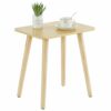 YOUDENOVA Side Table, Wooden End Table, Coffee Snack Table for Living Room, Bedroom, Bedside Table, Nightstand, Sofa Table, 40x30x43, Black