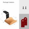 Headphone Hanger Holder Wall Mount,Headset Stand Hook Under Desk Beech Wood Earphones Hanger for Audio,Studio and PC Gaming Headphones(Beech-Z)