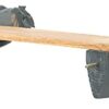 your castle Wall-Mounted Coat Rack with Shelf & Hooks, Safari Animals: Elephants, Wooden Animal Heads, Shelf: 46 x 8.5 cm/Hooks: 17 cm