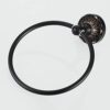 RAKUTE European Style Towel Ring, Antique Brushed Retro All Copper Hanging Ring Towel Rack, Ring Hotel Bathroom Hand Towel Holder Bathroom Ring
