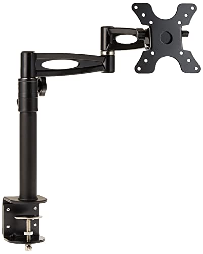 Monoprice 3 Way Adjustable Tilting Desk Mount Bracket for LCD/LED TV Upto 13-30-Inch - Black