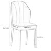 dining chair Kitchen Dining Room Furniture Chairs Dining Chairs Set Of 4 Modern High Back Soft Seat Kitchen Living Room Chairs Water Proof PU Lea