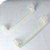 2Pcs Over Door Towel Rail Holder,Plastic Cabinet Door Towel Rack, Hanging Holder Towel Holder for Bathroom Kitchen Cupboard Drawer Cabinet