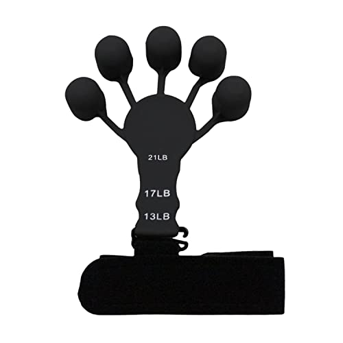 LSYYSL 1 Finger Strengthener, 1 Adjustment Strap, Silicone Wrist Stretcher, Hand Grip Strength Trainer, Strengthener, Hand Exercise Equipment for