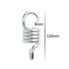 YIMIDM Hammock Spring Hook, Heavy Duty Extension Hook Outdoor Accessories Punch Bag Hanging Chair Wicker Basket Hammock Porch Garden Hammock, 2pc