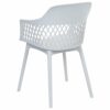 Beliani Set of 2 Dining Chairs Synthetic Material Legs Light Grey Almira