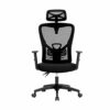 ALPHA HOME Ergonomic Office Chair, High Back Mesh Computer Chair Task Chair with Adjustable Headrest, Armrest and Lumbar Support, Work Chair Swiv