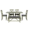 DINGZZ Rectangular White Sintered Stone Dining Table Black X-Shaped Carbon Steel Legs