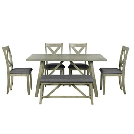 DINGZZ Rectangular White Sintered Stone Dining Table Black X-Shaped Carbon Steel Legs