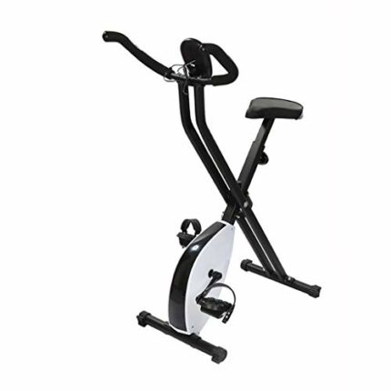 N/A Fitness Bike Ribbon Brake with Foot Cover Exercise Bicycle Professional Bike Trainer Riding Accessories (Color : White)
