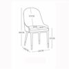 dining chair Kitchen Dining Room Furniture Chairs Modern Water Proof Suede High Back Soft Seat Armrests Dining Chair For Office Lounge Dining Kit